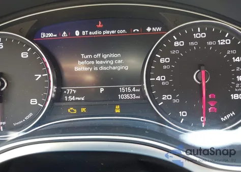 2016 Audi A7 3.0T Premium Plus z USA, uszkodzony, nr VIN WAU2GAFC5GN023263